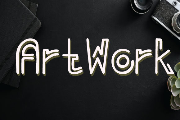 Artwork Font: A Display Typeface for Editorial Design