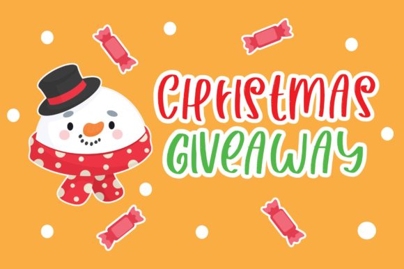 Christmas Giveaway Font
