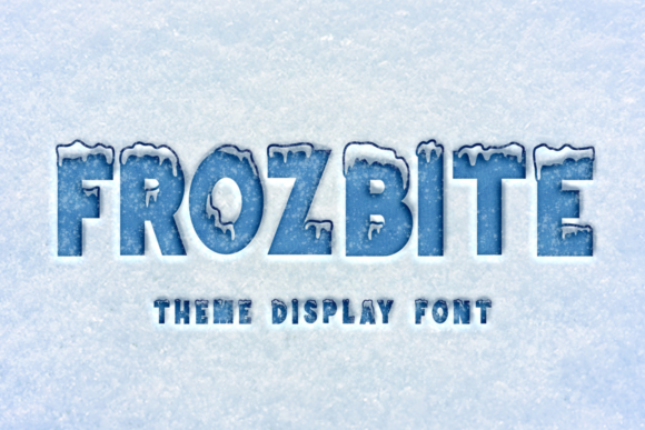 Frozbite: A Bold Font for Winter Campaigns