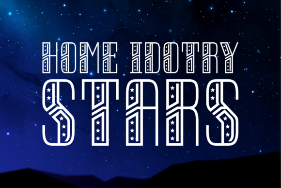 Home Idotry Stars: A Bold Font for Business