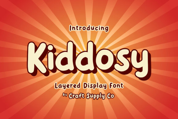 Kiddosy: A Playful Display Font