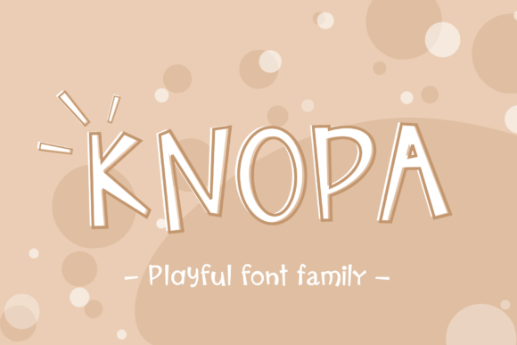Knopa: A Quirky Display Font for Fun Campaigns