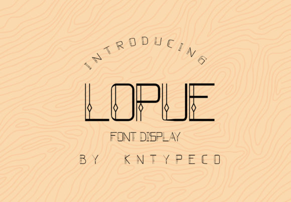 Lopue: A Retro Display Font for Creative Projects