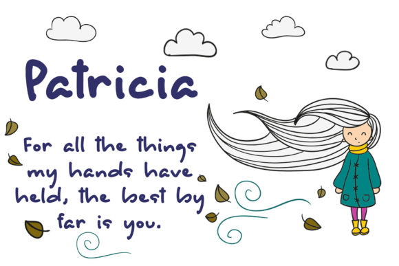 Patricia: A Cute Display Font for Creative Projects