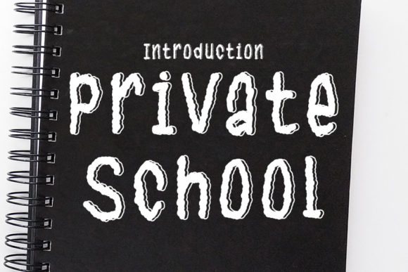 Private School Font for Creative Makers