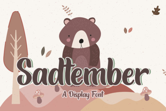 Sadtember: A Bold Display Font