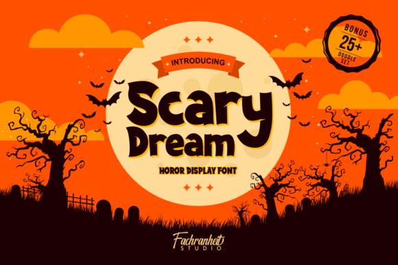 Scary Dream Font: Bold Halloween Design