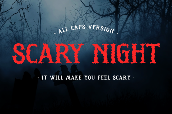 Scary Night: A Halloween Font Like No Other