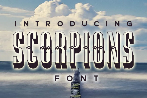 Scorpions: A Bold Display Font