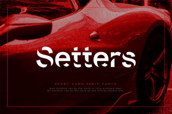Setters: A Bold Display Font